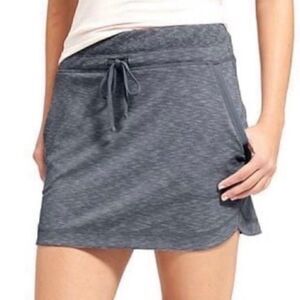 NEW ATHLETA Gray Drawstring Skirt